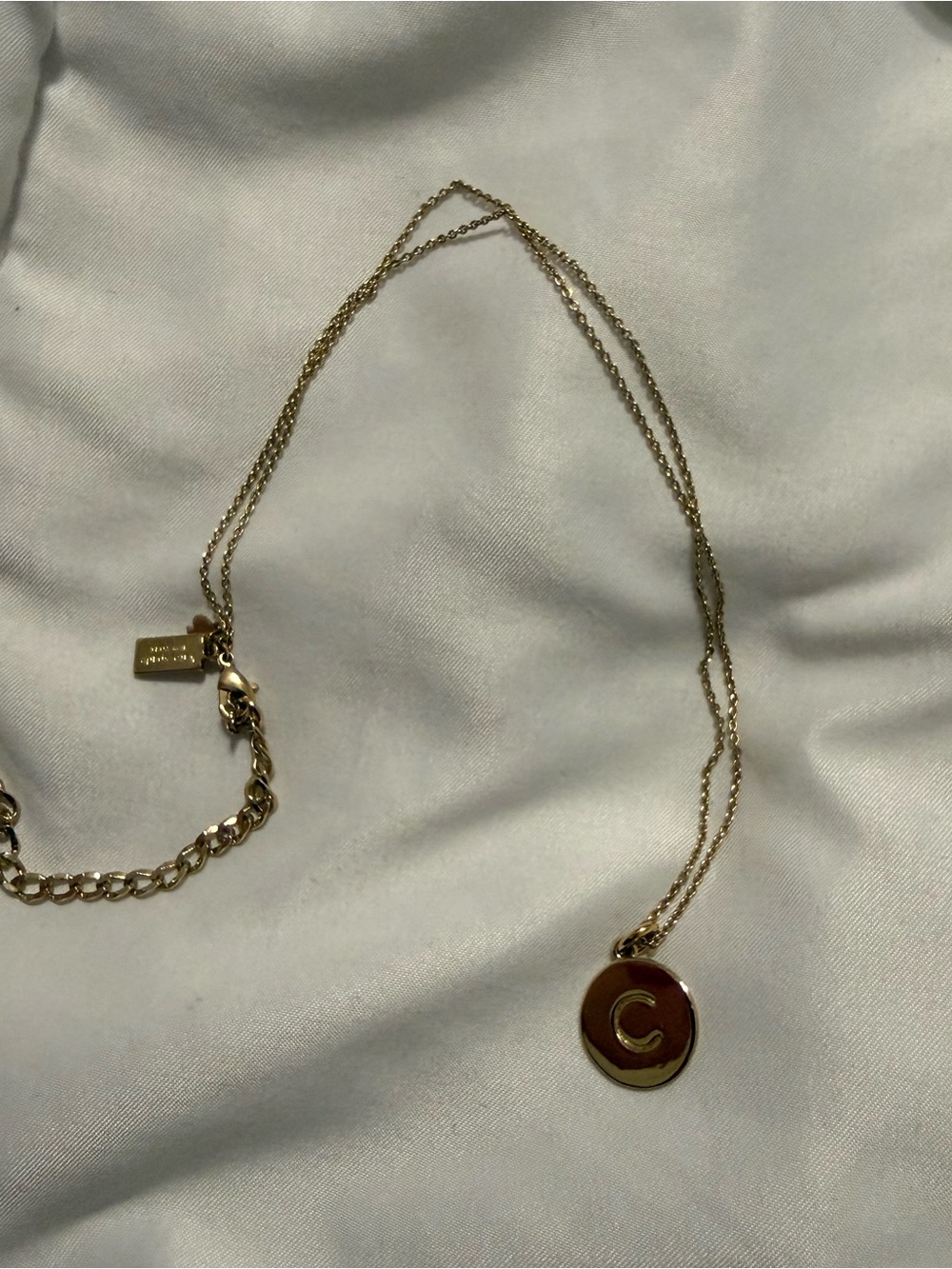 Kate Spade Gold Initial 'C' Pendant Necklace